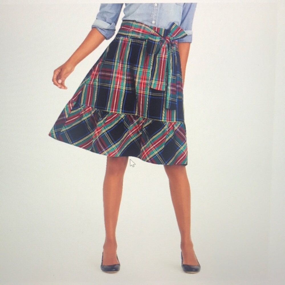 JCREW NWT PLAID SKIRT